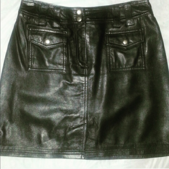 INC International Concepts Dresses & Skirts - Real leather mini skirt with two front pockets INC International Concepts Dresses & Skirts - Real leather mini skirt with two front pockets